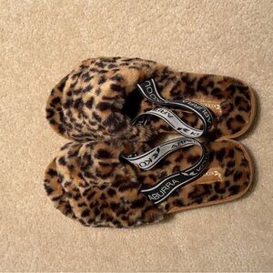 Koolaburra Leopard Print Plush Slippers